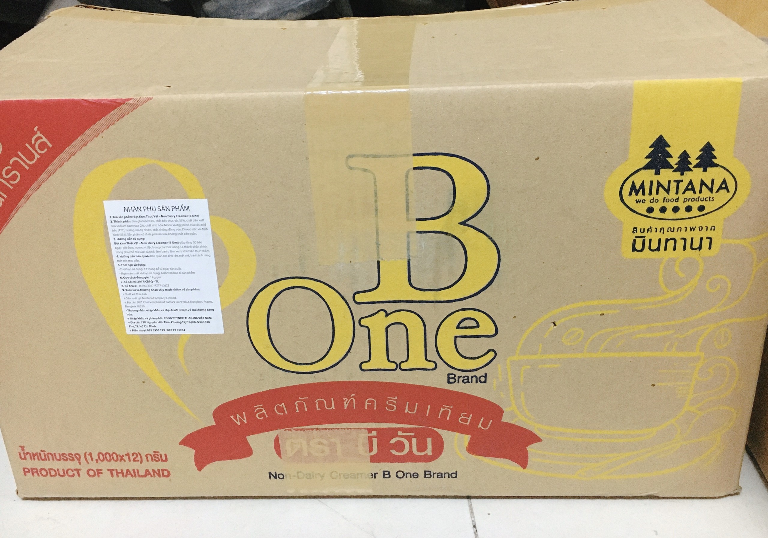Bột sữa béo - B one - 1kg - Hàng nhập Thái Lan