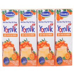 Thùng 48 hộp Sữa chua uống hương Cam Yomilk 170ml - YCK170