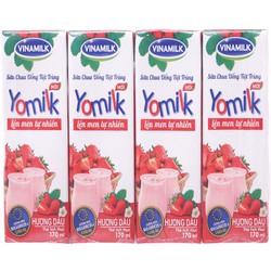 Thùng 48 hộp sữa chua uống Vinamilk Yomilk Dâu 170ml - YMD170