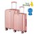 Bộ vali Hành lý bánh xe quay 360° phổ thông tùy chỉnh chống thấm nước ABS＋PC chống mài mòn – 20&24