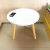 Bàn tròn trắng sofa 50×45, bàn trà, bàn cafe, coffee, cà phê, bàn salon, sopha, bàn gỗ phòng khách Pk