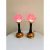 Cặp đèn thờ điện hoa sen lưu ly cánh hồng 3 chế độ led cao cấp