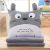 Combo Mền Gối Ngủ Văn Phòng Tiện Lợi Totoro Vuông Màu Xám Siêu Mịn 1.1×1.7m