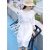 Đầm suông tay lỡ màu trắng đai rời LAHstore, chất thô đũi mềm mát, thời trang phong cách Hàn Quốc