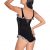Đồ tắm, đồ bơi nữ một mảnh, hai dây nhung đen phối họa tiết da rắn thời trang cao cấp Nepeta (42-70Kg) chính hãng Paradise Island