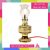 Đèn thờ điện led cúng truyền thống trụ tròn kim sa vàng cao 18cm sáng rực rỡ – Có dây + bóng sẵn