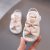 Dép tập đi sandal cho bé gái 0 – 18 tháng da mềm quai dán dễ thương TD53