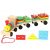 Đoàn tàu hỏa gỗ hình học xếp hình khớp hình đồ chơi gỗ cho bé
