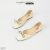 Giày búp bê nữ Hà Huyền Shoes mũi vuông phối nơ kim loại sang trọng – BB207