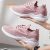 Giày thể thao sneaker nữ màu hồng đế êm nhẹ thoáng khí thương hiệu ZAVAS – S394 – Hàng chính hãng
