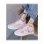 Giày Thể Thao Style Sneaker Nữ Tặng Kèm Bộ Icon Cute Đế Cao 4CM Da PU – MSP 3227