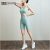 Set đồ tập gym – yoga nữ PYMS013, áo bra thể thao, quần legging đùi lưng cao