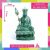Tượng Phật Địa Tạng Vương Bồ Tát ngồi ngọc xanh – Cao 17cm