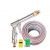 Vòi nước vòi phun nước rửa xe tưới cây tăng áp thông minh + bộ dây bơm nước cao cấp TLG 810576-1 đầu đồng,nối vàng (xám)